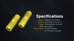 ACUMULATOR NITECORE 6000MAH NL2160HP