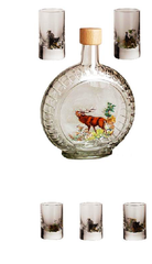 Set 6 pahare + sticla 500ml