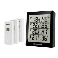 Statie meteo Bresser 7000020CM3000, termometru, higrometru, 3 senzori externi