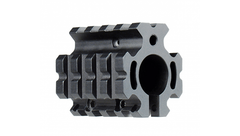 Gas block quad rail