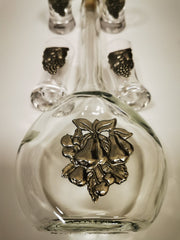 Set 6 pahare + sticla cu ornament