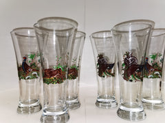 Set 6 pahare de bere cu motive vanatoresti