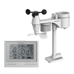 Statie meteo 7 in 1 Bresser ClimateScout 7003100HZI000, argintiu